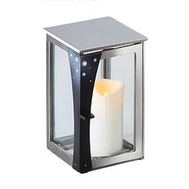 Strass Grablaterne aus Edelstahl und Bronze - Taro / 16cm...