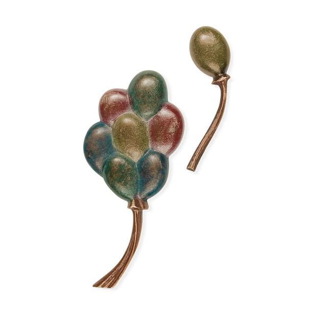 Kindermotiv Luftballons aus Bronze - mehrfarbig - Luftballons