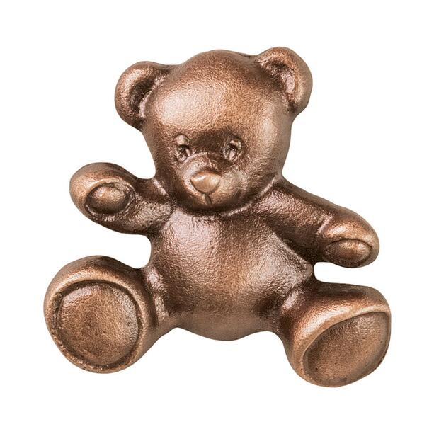 Kleiner Teddy aus Alu oder Bronze für Grabmal - Teddy
