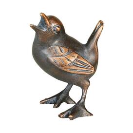 Singender Bronzevogel als Grabfigur - Vogel Pipin