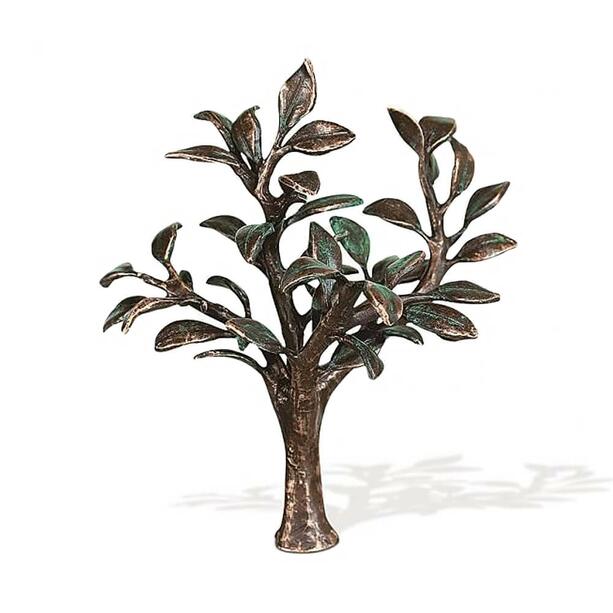 Kleiner Bronzebaum mit grünen Blättern - Baum Cane