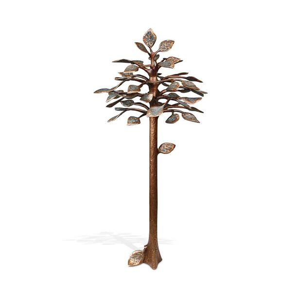 Bronze Lebensbaum mit grnen Blttern - Laubbaum