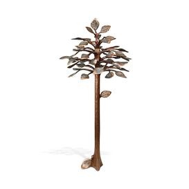 Bronze Lebensbaum mit grnen Blttern - Laubbaum