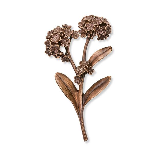 Farbige Bronze Blume fr Grabsteine - Vergissmeinnicht