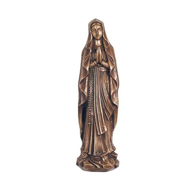 Betende Bronze-Madonna als Wandfigur - Madonna Paola