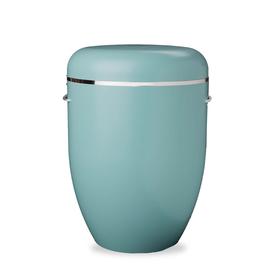 Bio Urne mit Schmuckband - T�rkis - Arboform - Setoro