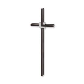 Edles Wand Grabkreuz aus Bronze und Edelstahl - Kreuz Mikan