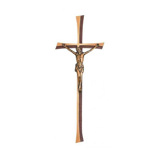 Großes Kreuz mit Jesusfigur aus Bronze - Kreuz mit Christus