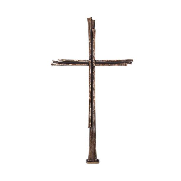 Rustikales Standkreuz aus Bronze oder Aluminium - Kreuz rustikal