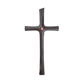 Stilvolles Bronze Grabkreuz mit Sonnen-Motiv - Kreuz Marto