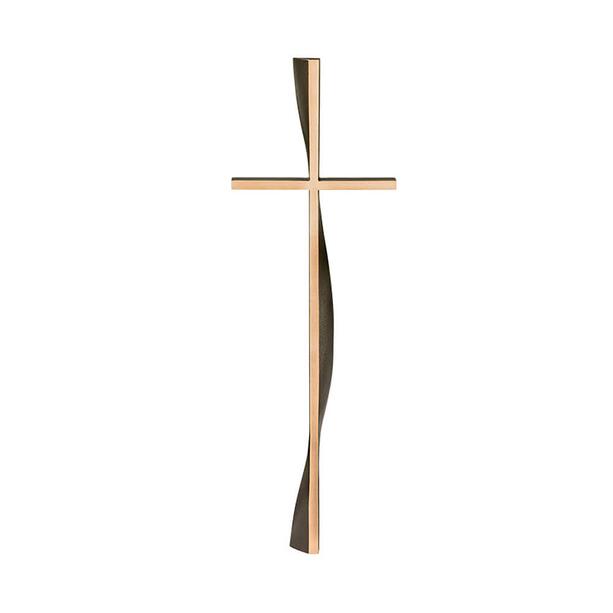 Modernes Bronzekreuz für Grabsteine - stehend - Kreuz Tydfil