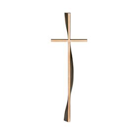 Modernes Bronzekreuz für Grabsteine - stehend - Kreuz Tydfil