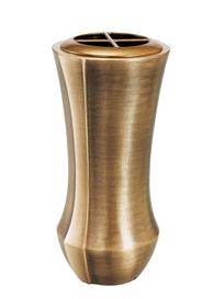 Stilvolle runde Grab Vase / Messing - Legas