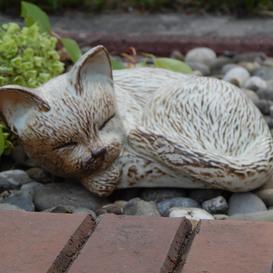 Wrdevolle Katzenurne fr den Auenbereich aus Keramik -...