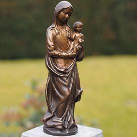 Junge Madonna mit Christuskind aus Bronze - Madonna Miara