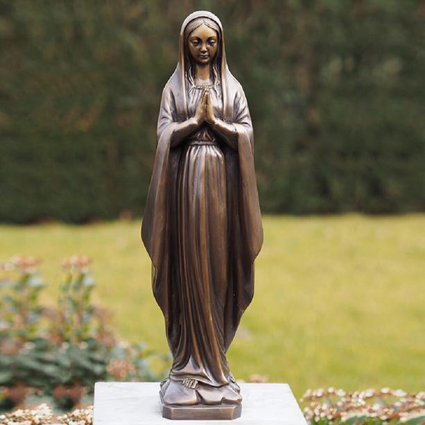 Betende Madonna als stehende Bronze Grabfigur - Madonna Herana