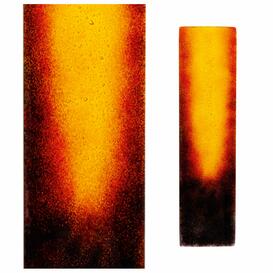 Stilvolle Stele aus Glas mit gelbem Lichtblick - Rosalia