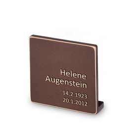 Elegante Schrifttafel aus Bronze mit individueller...