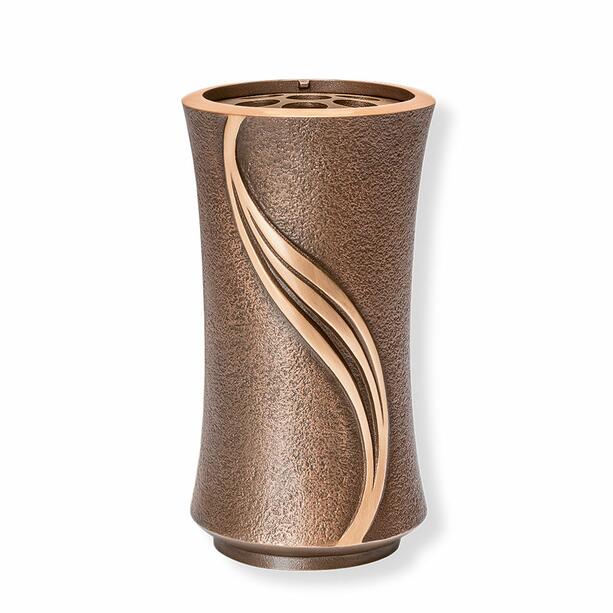 Elegante Wandvase aus Aluminium oder Bronze mit Blumenverteiler - Otilia