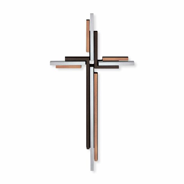 Modernes Bronze Kreuz Ornament mit Edelstahl - Rogelio