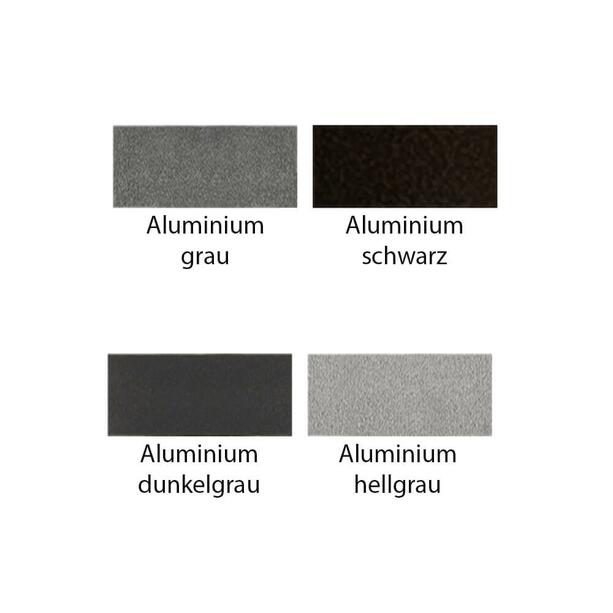 Rechteckiger Schrifttrger aus Bronze oder Aluminium mit Kristallmotiv - Crystallo / Aluminium dunkelgrau