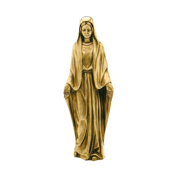 Stilvolle Maria Bronzeskulptur fr das Grabmal - stehend - Madonna Impana