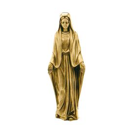 Stilvolle Maria Bronzeskulptur fr das Grabmal - stehend...