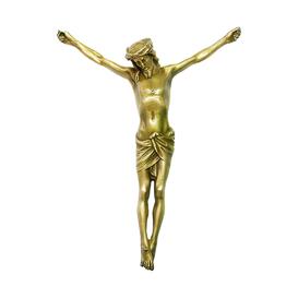 Schner Christuskorpus aus Bronze - erhabener Jesus mit...
