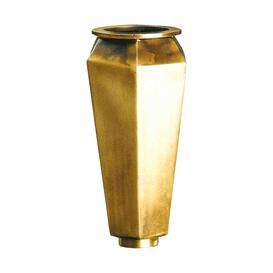 Edle Grab Vase aus Metall mit Einsatz - Handarbeit - Lewian