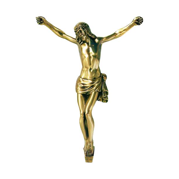 Christuskorpus als Bronzefigur mit Dornenkranz - wetterbestndig - Vittoria
