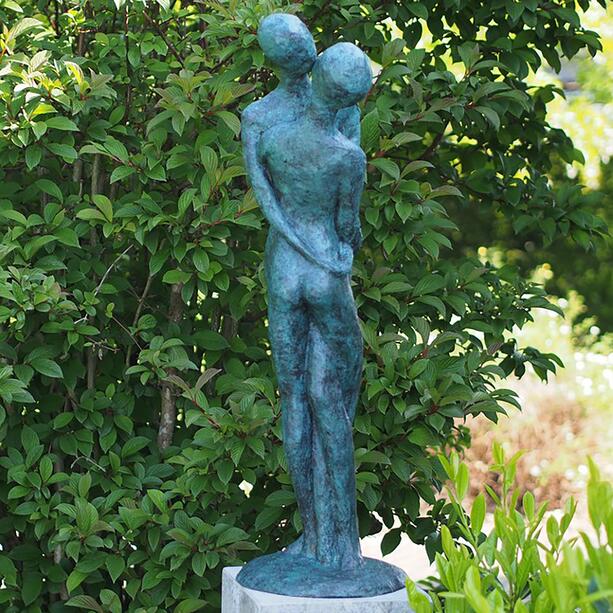 Romantische Paarfigur im modernen Design aus Bronzeguss - Romantica
