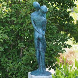 Romantische Paarfigur im modernen Design aus Bronzeguss -...