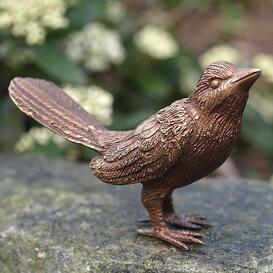 Wachender Vogel aus Bronzeguss für Grabsteine - Tricko