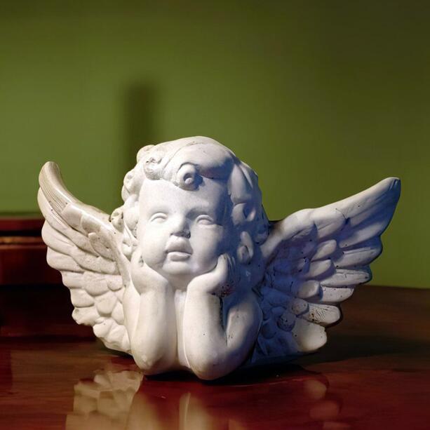 Kleiner Engel aus Steinguss fr die liebevolle Grab Gestaltung - Zino