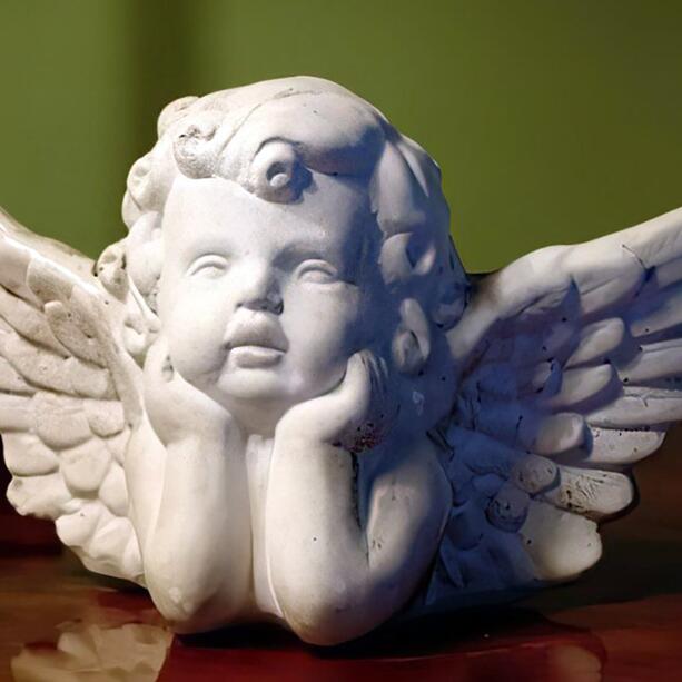 Kleiner Engel aus Steinguss fr die liebevolle Grab Gestaltung - Zino