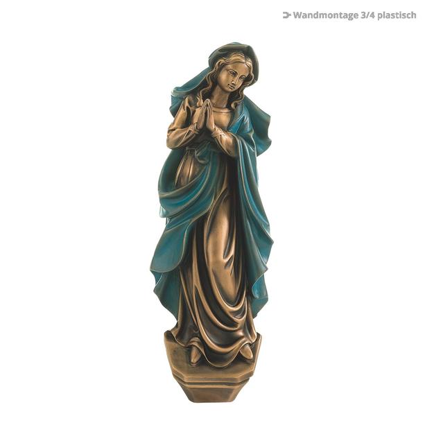 Betende Bronze Marienfigur - Parens Divus