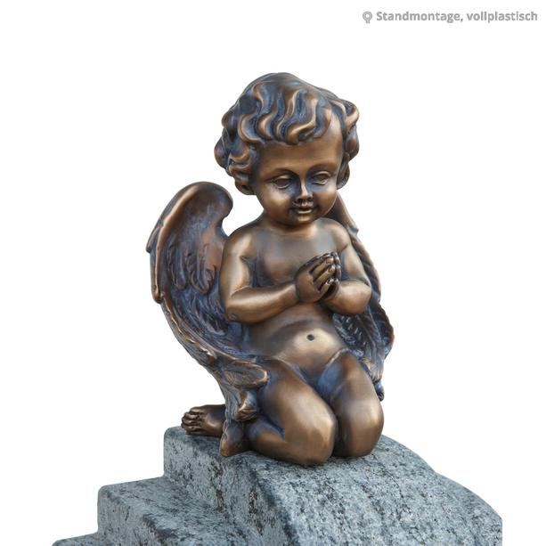 Betender Engel auf Knien Bronzeguss - Manuel
