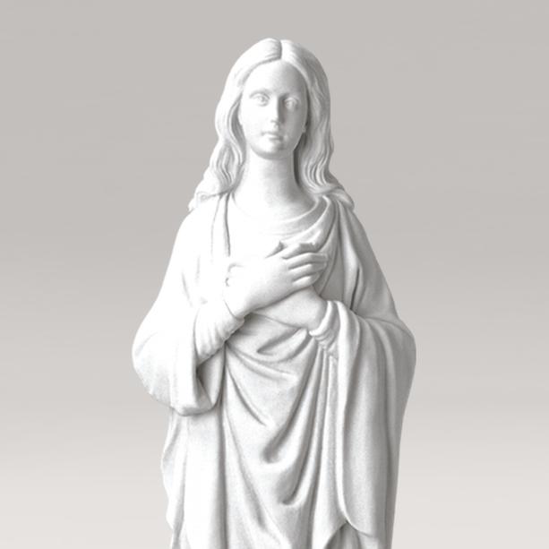 Grabskulptur Maria aus Marmorguss - Maria Mere