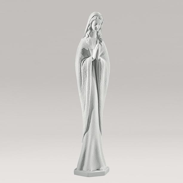 Betende Maria Marmorguss Skulptur - Maria Crossa