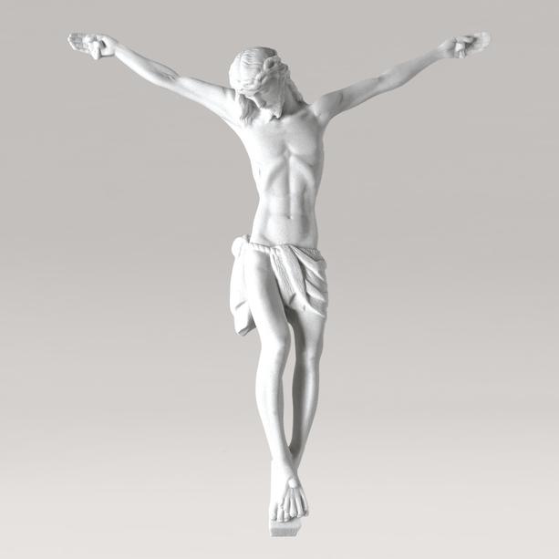 Marmorguss Grabfigur gekreuzigter Jesus - Jesus Mortem