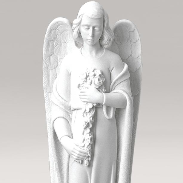 Engel Grabfigur aus Marmorguss - Angelo Fiore
