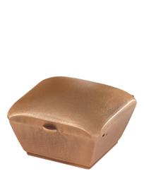 Klassische Weihwasser Schale eckig - Purano / Bronze