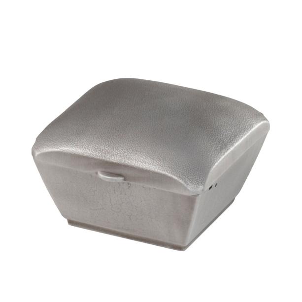 Klassische Weihwasser Schale eckig - Purano / Aluminium