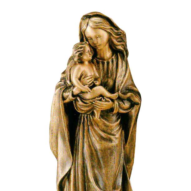 Bronze Mutter Jesu Heiligenfigur - Madonna Sensida