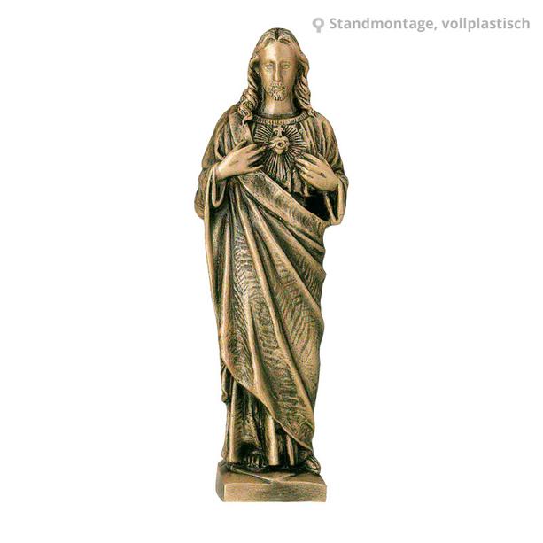 Christus der Erlöser Skulptur Bronze - Jesus Herz