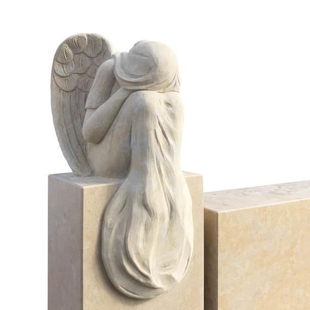 Grabstein Sandstein modern Engel Statue - Mirabel