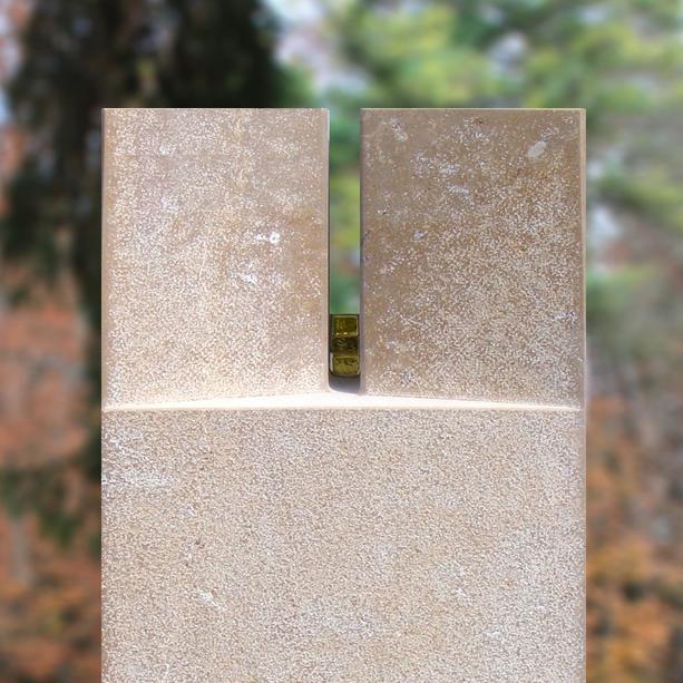 Gedenkstein Urnengrab Naturstein mit Inschrift  - Tedesco
