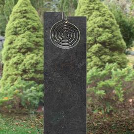 Preisgünstiger Grabstein Granit mit Spirale - Bergolo