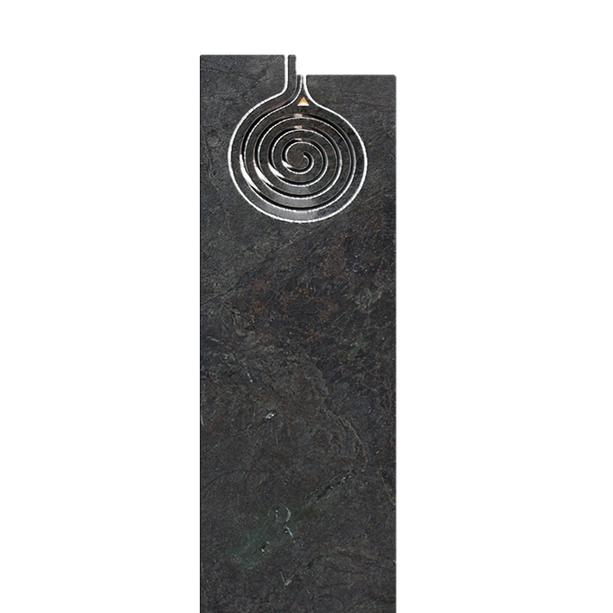 Doppelgrabmal Granit modernes Design Spirale - Bergolo