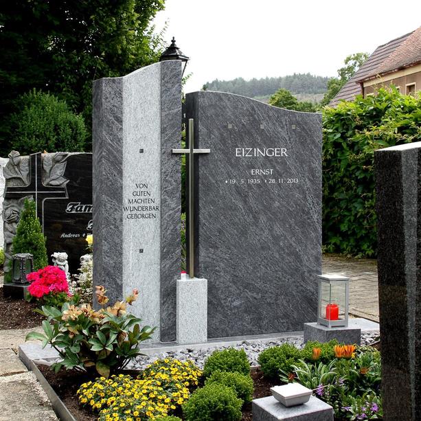 Grabmal mit Kreuz für Doppelgrab - Bonifacio